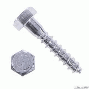 Шуруп шестигр гол  8*180 цинк (300)