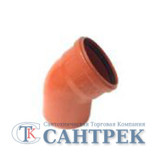 Отвод 110*45 рыж