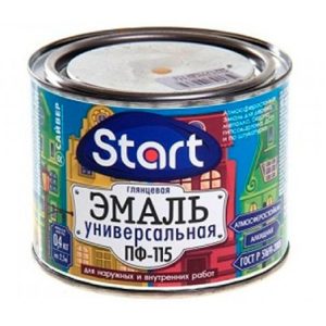 Эмаль "СТАРТ" ПФ-115 зеленая  0,4 кг. Сайвер