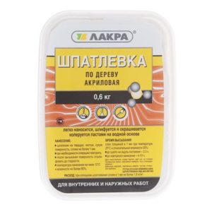 Шпаклевка по дереву  Сосна ЛАКРА 0,6кг