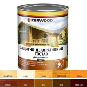 Защитно-декор.покрытие аквалаз.ДУБ ZERWOOD 0,9л