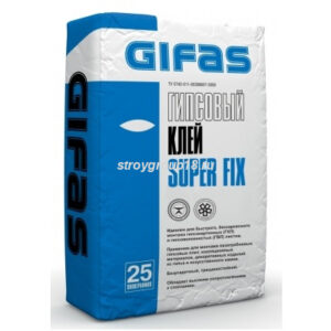 Клей GIFAS SUPER FIX гипсовый для ГКЛ и ПГП  25кг